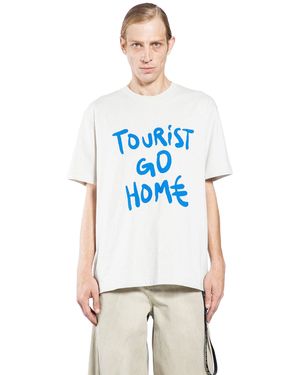 44 Label Group Tourist Go Home T-Shirt - Blue