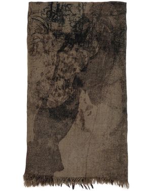 Ziggy Chen Digital Print Scarf - Green