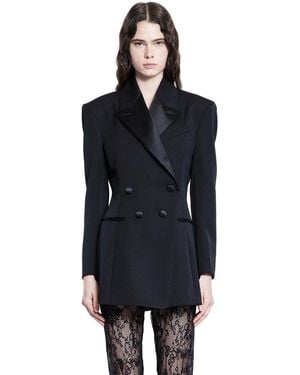 Givenchy Pleated Wool Blazer - Black