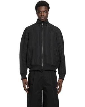 Sacai Matelassé Twill Blouson - Black