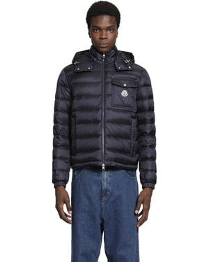 Moncler Verith Hooded Short Down Jacket - Blue
