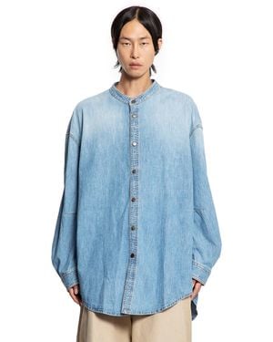 Hed Mayner Oversized Denim Shirt - Blue