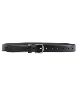Ann Demeulemeester Willow Leather Belt - Black