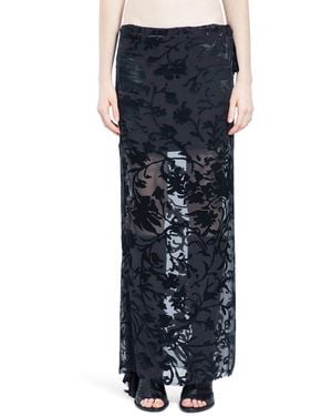 Ann Demeulemeester Eveline Long Bias Skirt - Blue