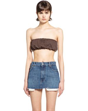 Miu Miu Bandeau Top - Blue