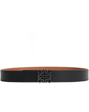 Loewe Reversible Leather Belt - Black