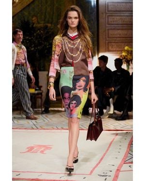 Versace Printed Silk Twill Shirt - Black