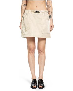Prada Re-Nylon Mini Skirt - Natural