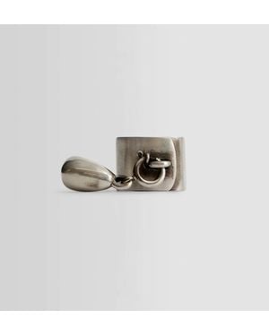 Ann Demeulemeester Lock Ring - Metallic