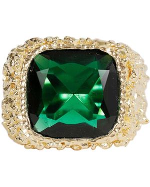 Veneda Carter Large Square Emerald Ring - Green