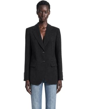 Max Mara Woolen Cloth Blazer - Black