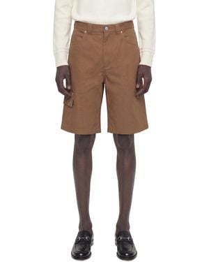 Gucci Cotton Cargo Bermudas - Brown