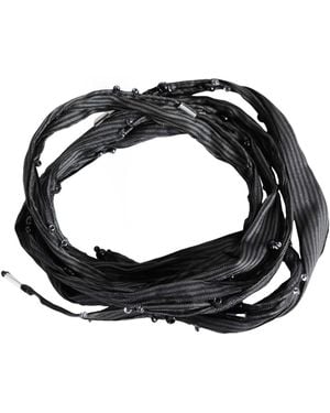 SALON C. LUNDMAN Glass Bead Necklace - Black