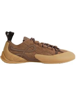 Loewe Suede Grip Trainers - Brown