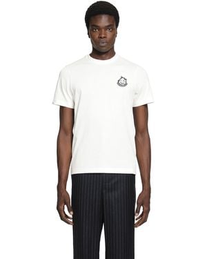 Moncler Logo Cotton T-Shirt - White