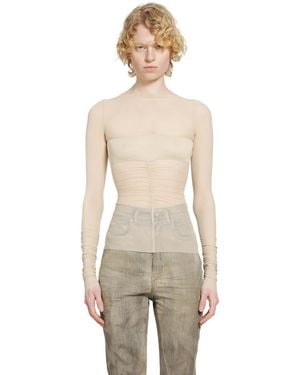 Rick Owens Temple Bandeau Top - Natural