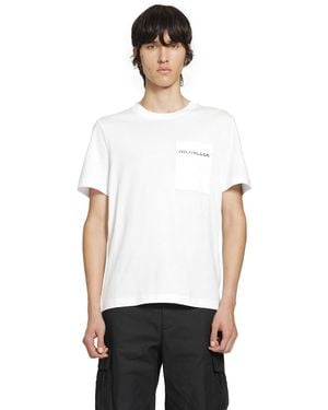 Moncler Logo Cotton Jersey T-Shirt - White