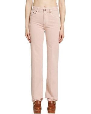 Chloé Straight Jeans - Pink