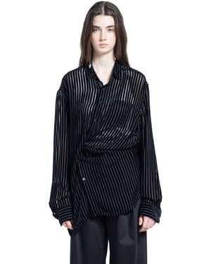 Ann Demeulemeester Elisabeth Long High Comfort Shirt - Blue