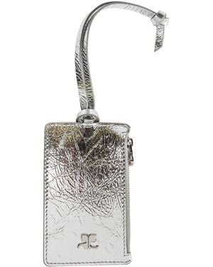 Courreges Leather Cardholder - White