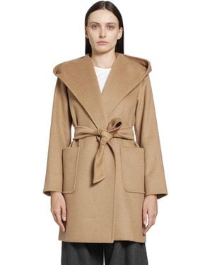 Max Mara Camel Robe Coat - Natural