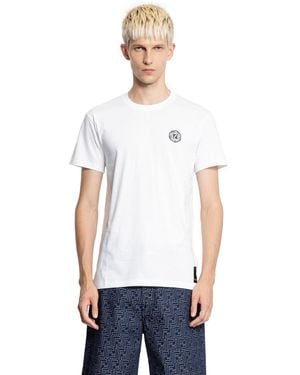 Fendi Ff Stamp Cotton T-Shirt - White