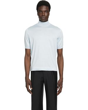 Prada Short Sleeve Cotton Jumper - White