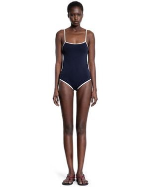 Miu Miu Technical Knit Swimsuit - Blue