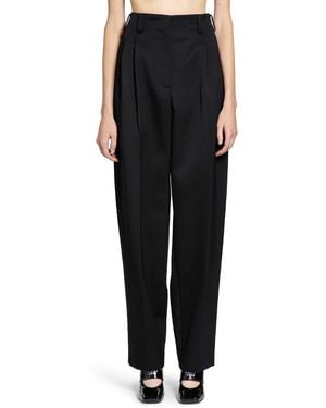 Givenchy Slashed Double Pleat Pants - Black