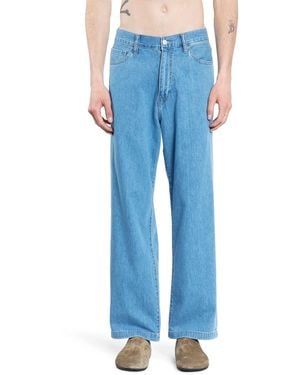 Carhartt Lucas Trousers In Cotton Denim - Blue