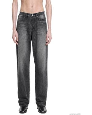Ssstein Loose Denim Trousers - Grey