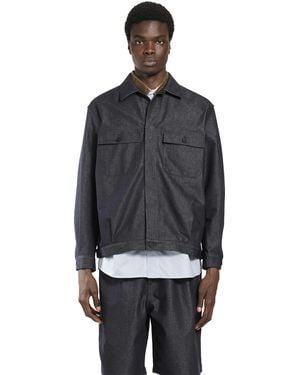 Comme des Garçons Raw Denim Jacket - Black