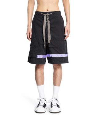 Kapital Rip Stop Nouvelle Shuttle Shorts - Black
