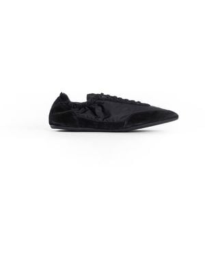 Prada Collapse Re-Nylon And Suede Trainers - Black
