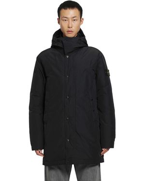 Stone Island 7100006 Long Down Parka - Black