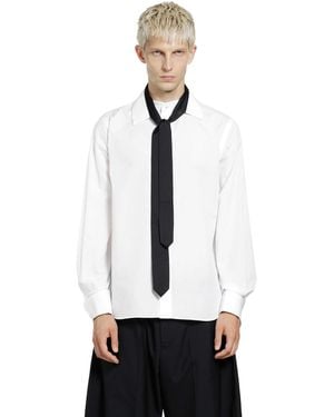 Sacai Poplin Shirt (With Satin Tie) - White