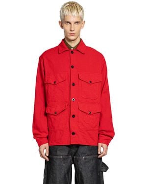 Junya Watanabe Wool Blend Field Jacket - Red