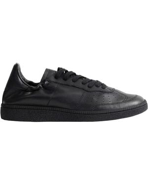 MAJOR STEP Major Tennis Leather Trainers - Black