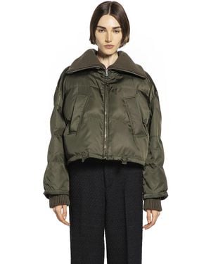 Gucci Fine Gabardine Nylon Puffer Jacket - Green