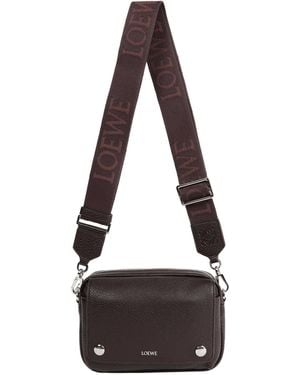 Loewe Small Pebble Messenger Bag - Black