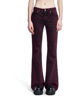 McQueen Jeans With Logo - Red