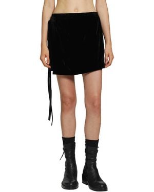 Ann Demeulemeester Jolien Mini Wrap Skirt - Black