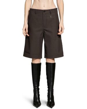 Courreges Hammer Cotton Shorts - Grey