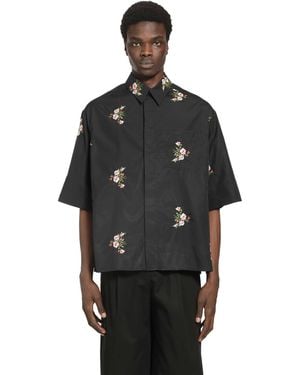 Simone Rocha Boxy Pen Pocket Shirt - Black