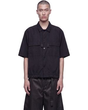 Sacai Cotton Typewriter Shirt - Blue