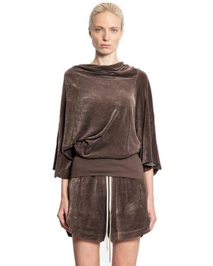 Rick Owens Concordians Cylinder Top - Brown