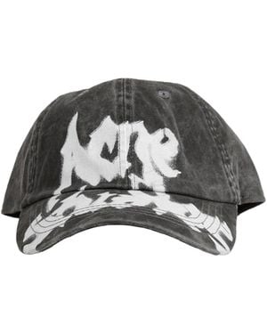 Acne Studios Gothis Logo Baseball Cap - Black