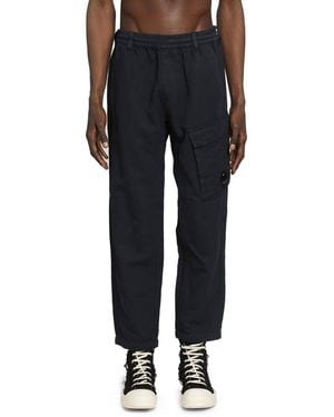 C.P. Company Cotton Nylon Cargo Trousers - Black