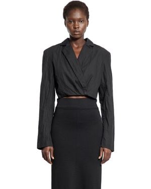Thom Krom W B 3 Cropped Jacket - Black