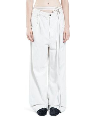 Ann Demeulemeester Kristel 5 Pocket High-Comfort Jeans - White
